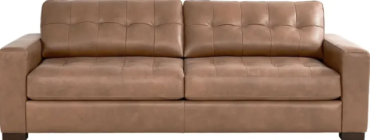 Messina Brown Leather 5 Pc Living Room