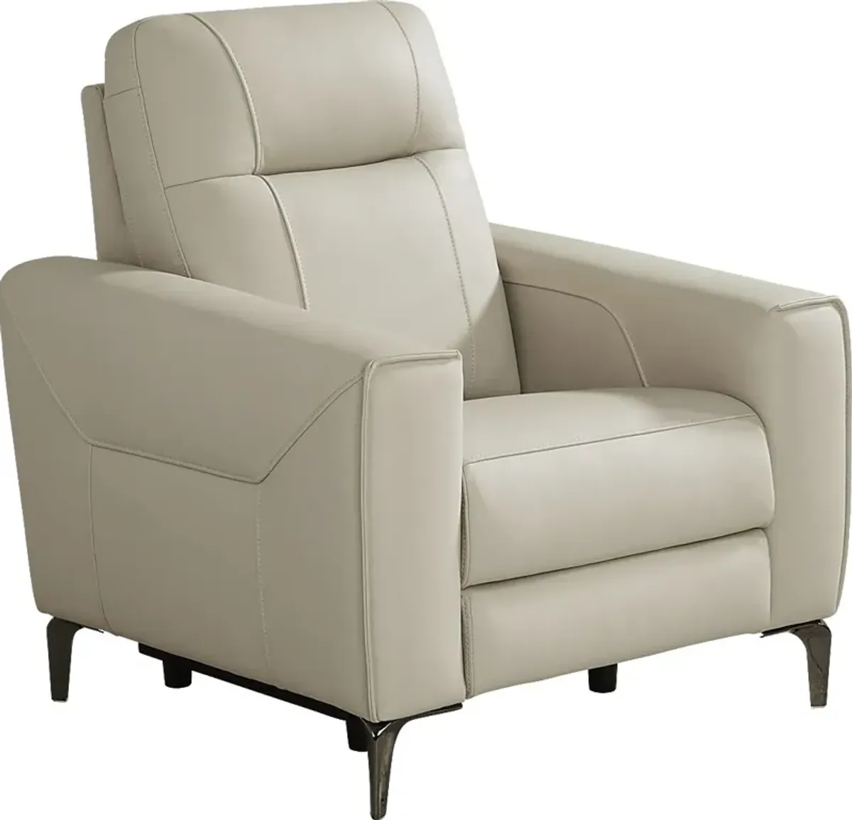 Parkside Heights Beige Leather 3 Pc Living Room with Dual Power Reclining Sofa