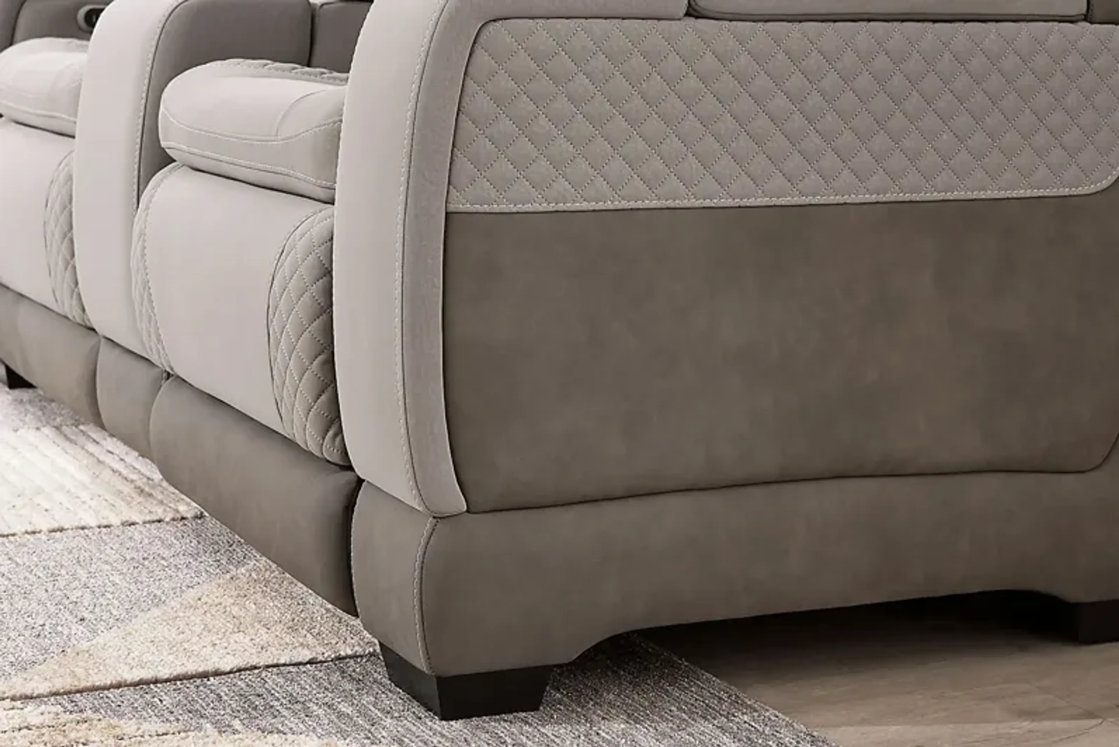 ★セール中★ Subware Recon サブウェア リーコン ウールクッション Donovan Park Gray 3 Pc Dual Power Reclining Living Room Rooms To
