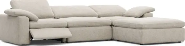 The Flow Gray 4 Pc Dual Power Reclining Sectional