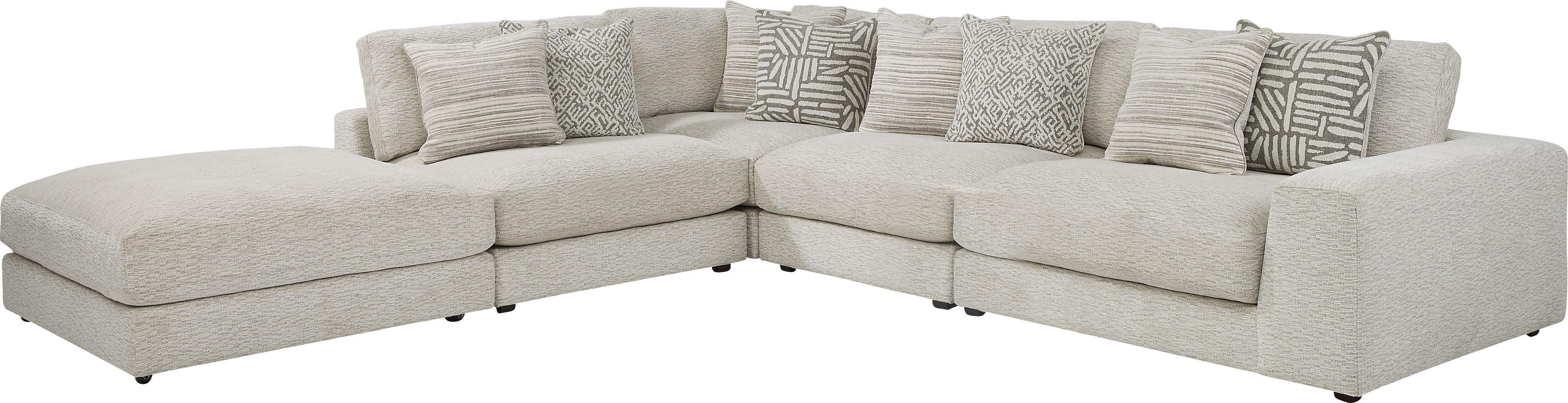 Monterey Trace White 5 Pc Sectional