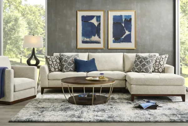 Harmon Beige 2 Pc Sectional