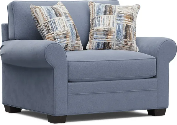 Bellingham Blue Microfiber Chair