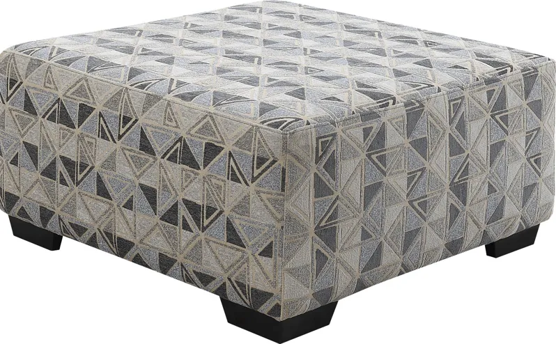 Gaspe Gray Cocktail Ottoman