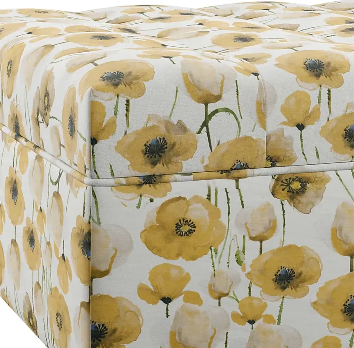 Colwood Yellow Storage Ottoman