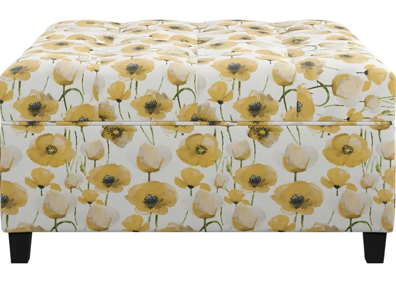 Colwood Yellow Storage Ottoman