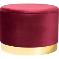 Ailanthus Red Ottoman