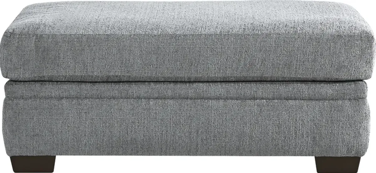 Cooper Blue Ottoman