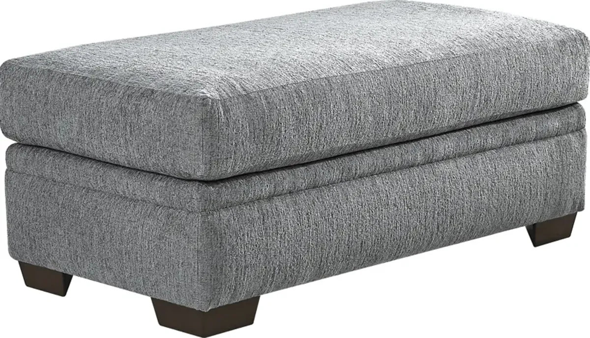 Cooper Blue Ottoman