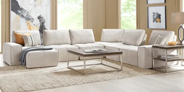 Laney Beige 6 Pc Sectional