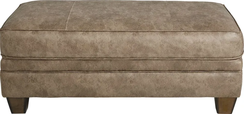 Hancock Park Brown Ottoman