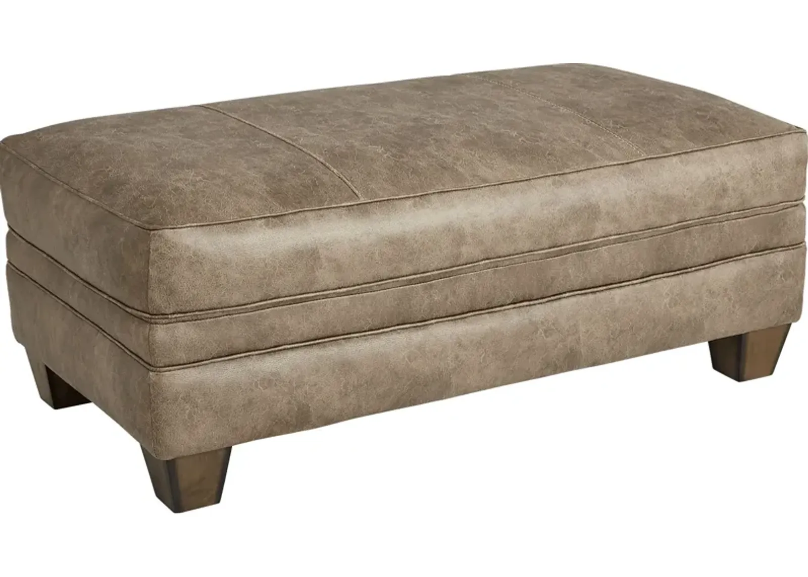 Hancock Park Brown Ottoman