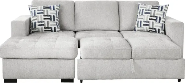 Geneva Gray 2 Pc Sleeper Sectional