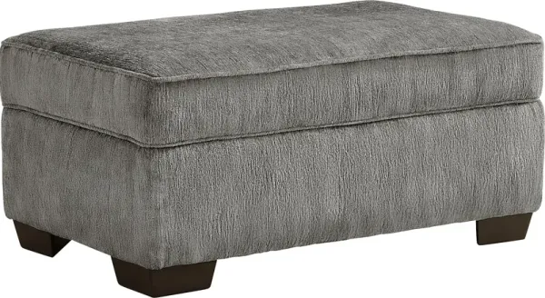 Wilcox Gray Storage Ottoman