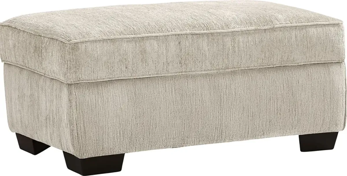 Wilcox Beige Storage Ottoman