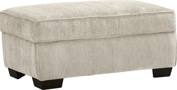 Wilcox Beige Storage Ottoman