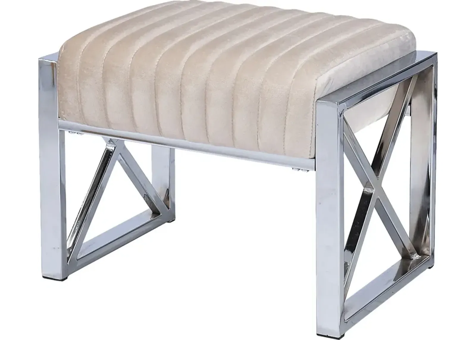 Moniteau Champagne Ottoman