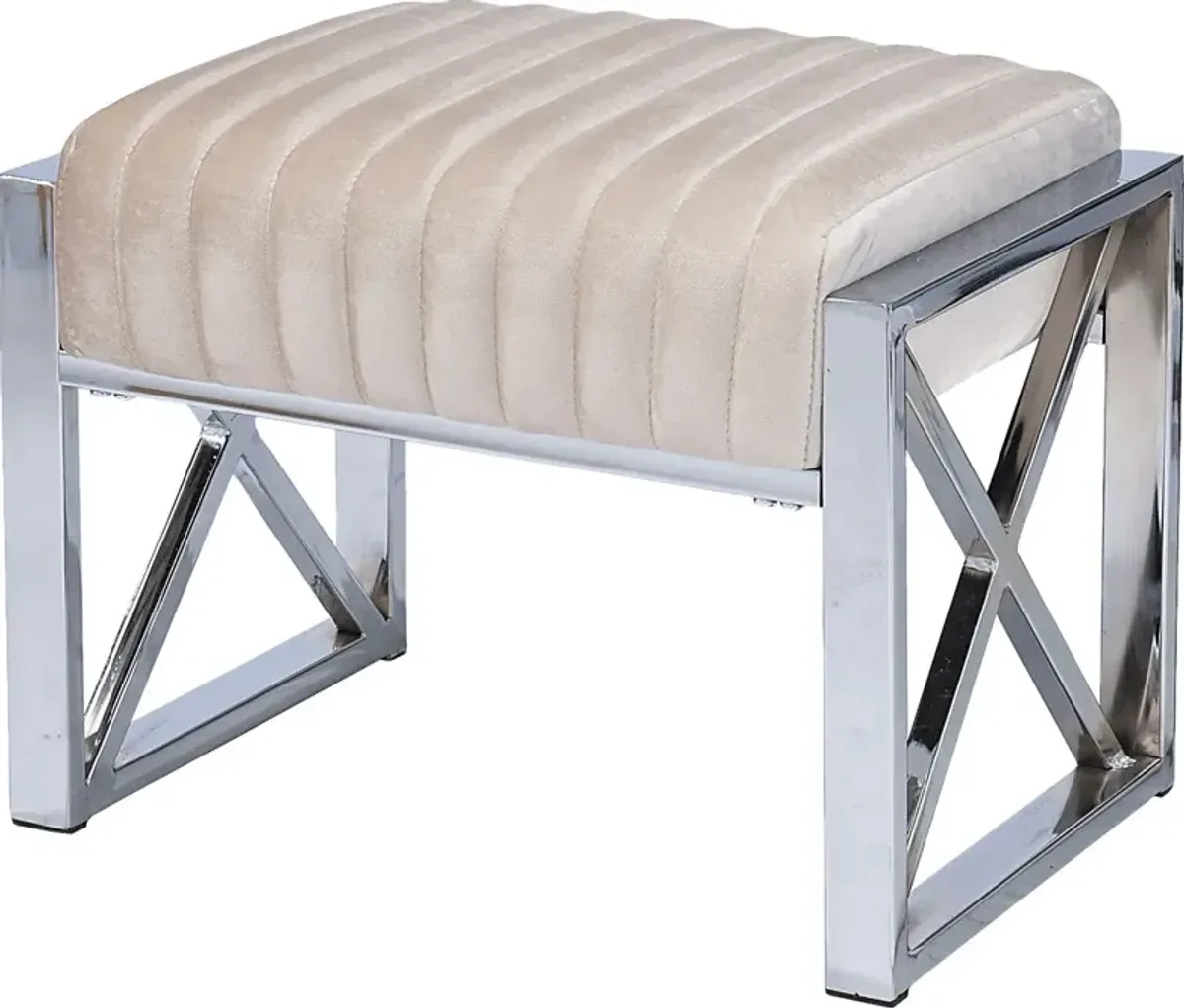 Moniteau Champagne Ottoman