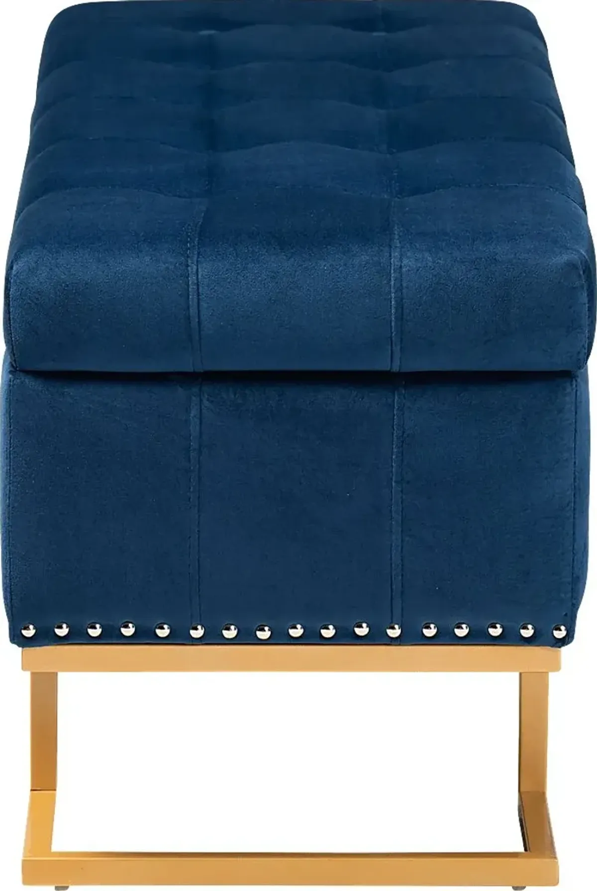 Binewood Blue Storage Ottoman