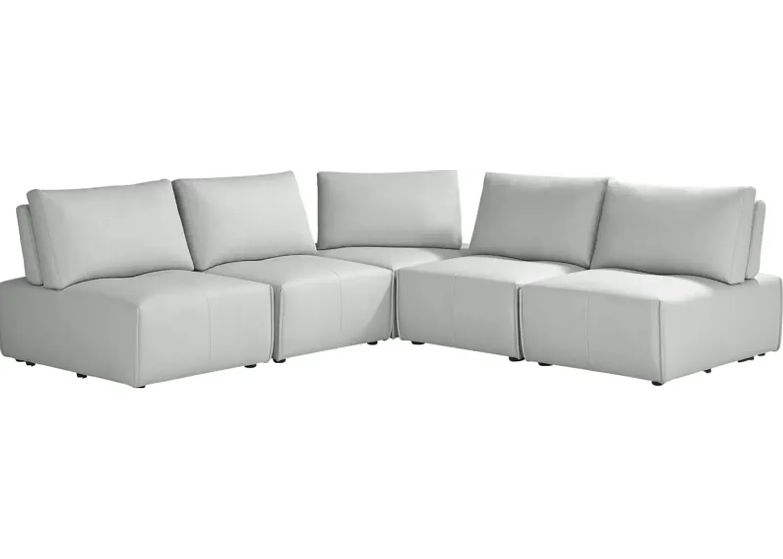 Davis Park Platinum 5 Pc Sectional