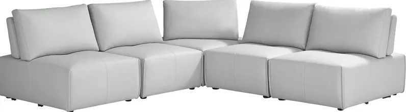 Davis Park Platinum 5 Pc Sectional