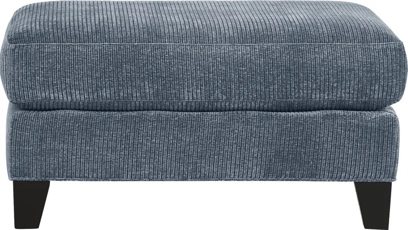 Cambria Blue Ottoman