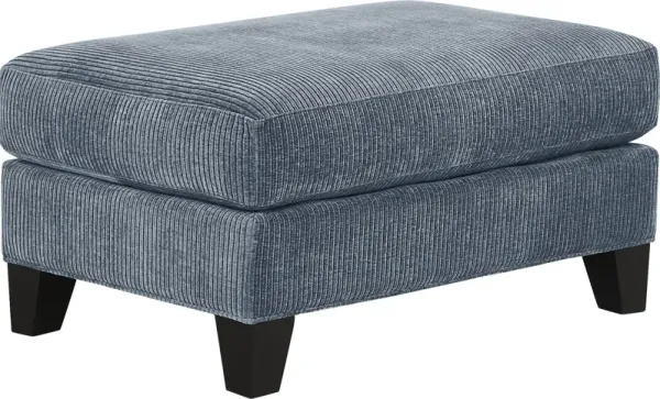 Cambria Blue Ottoman