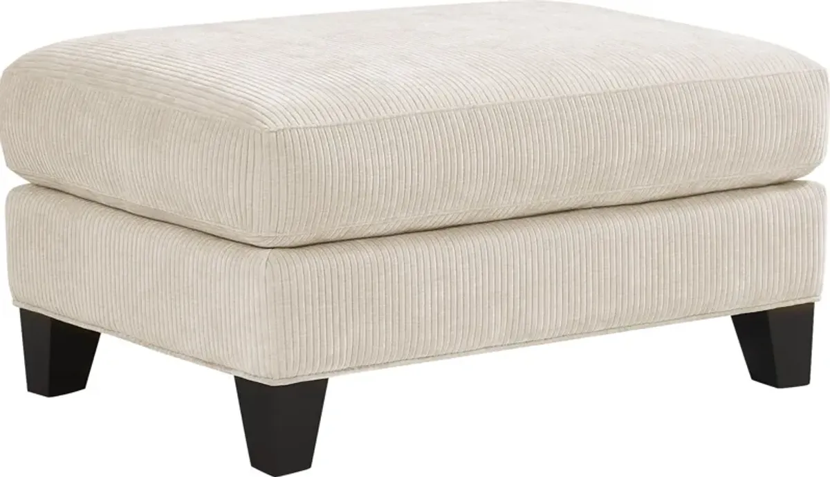 Cambria Ivory Ottoman