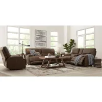 Warrendale Chocolate 5 Pc Power Reclining Living Room