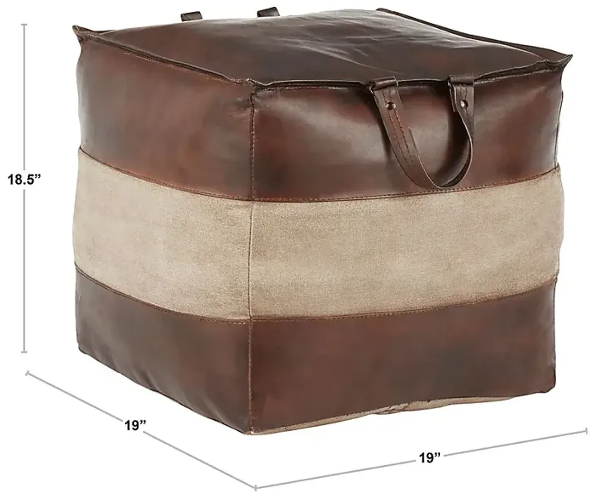 Martee Brown Ottoman