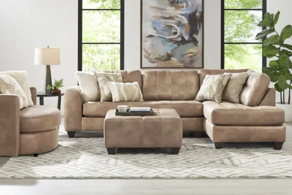 Bellinger Camel 3 Pc Sectional Living Room