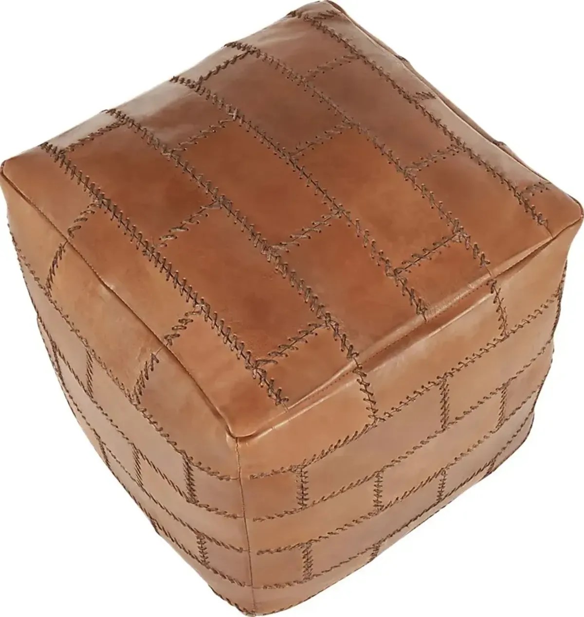 Letchworth Brown Ottoman