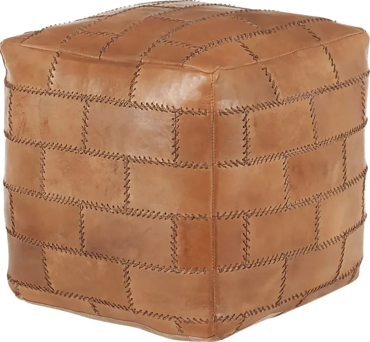 Letchworth Brown Ottoman