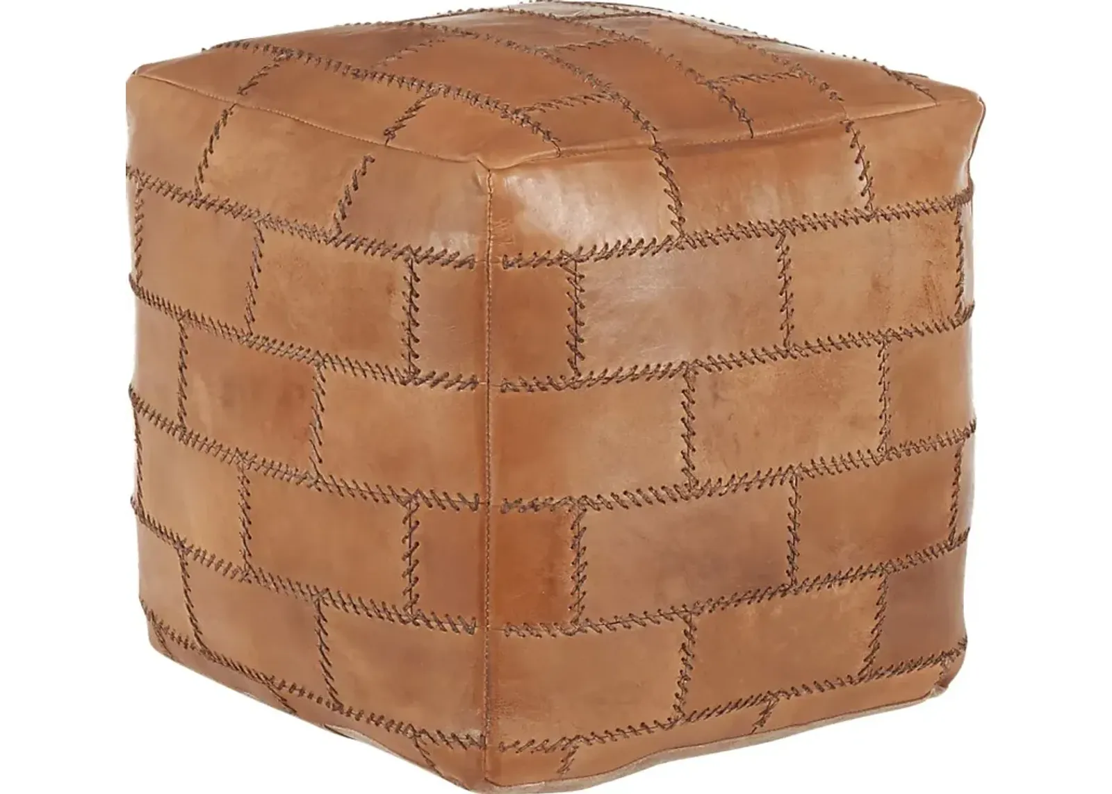 Letchworth Brown Ottoman