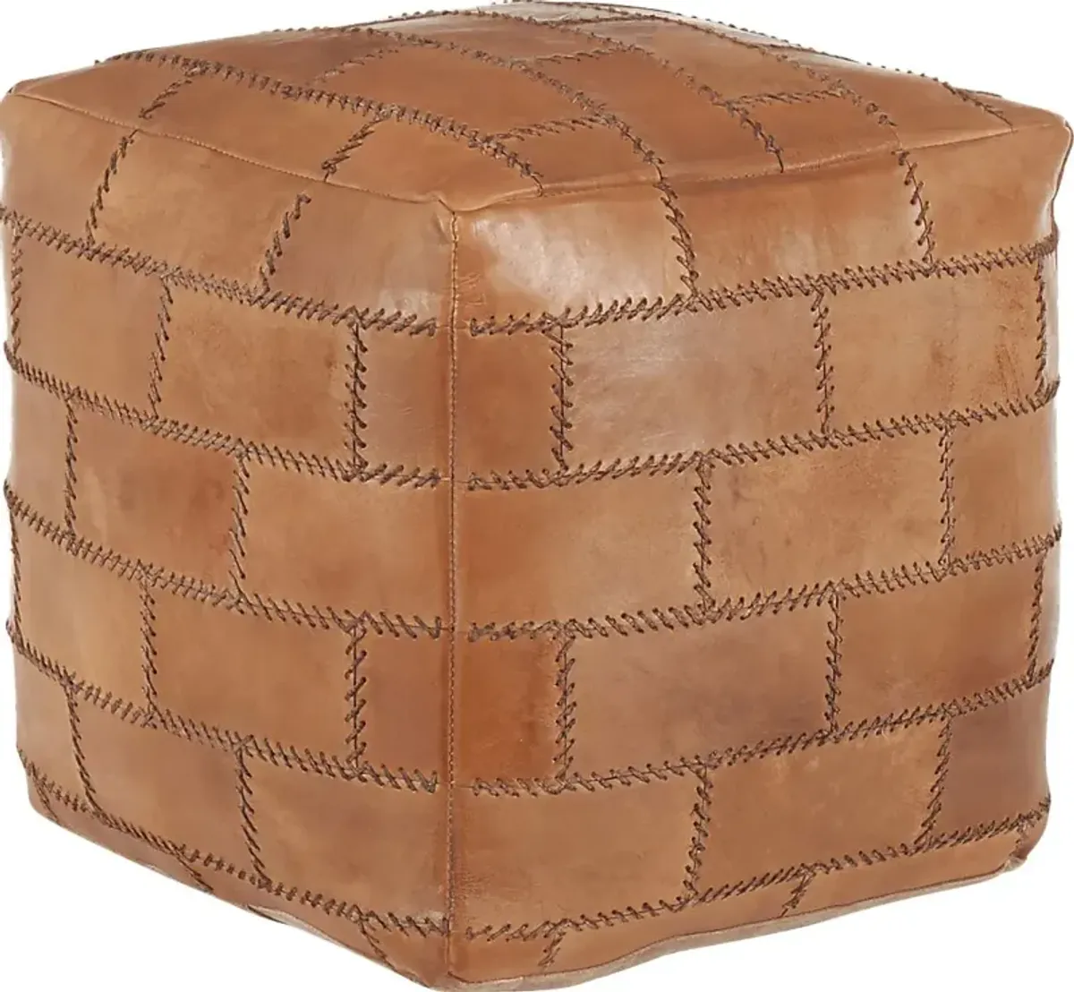 Letchworth Brown Ottoman