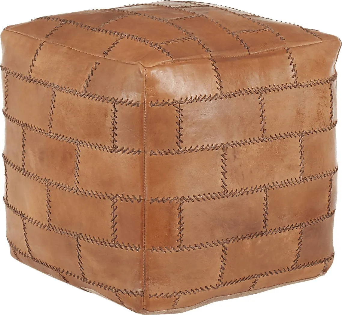 Letchworth Brown Ottoman