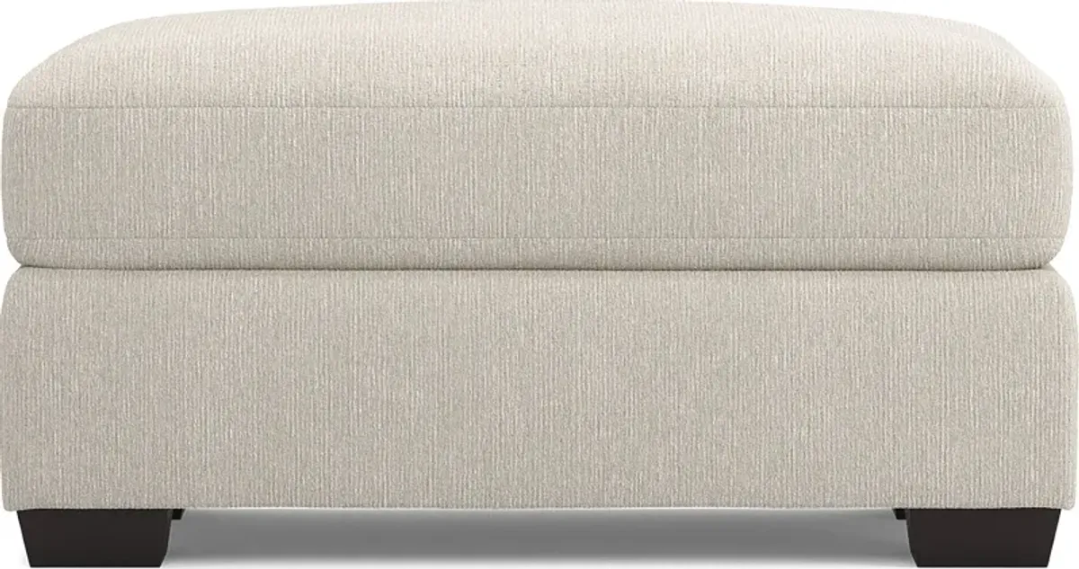 Charlton Street Off-White Ottoman