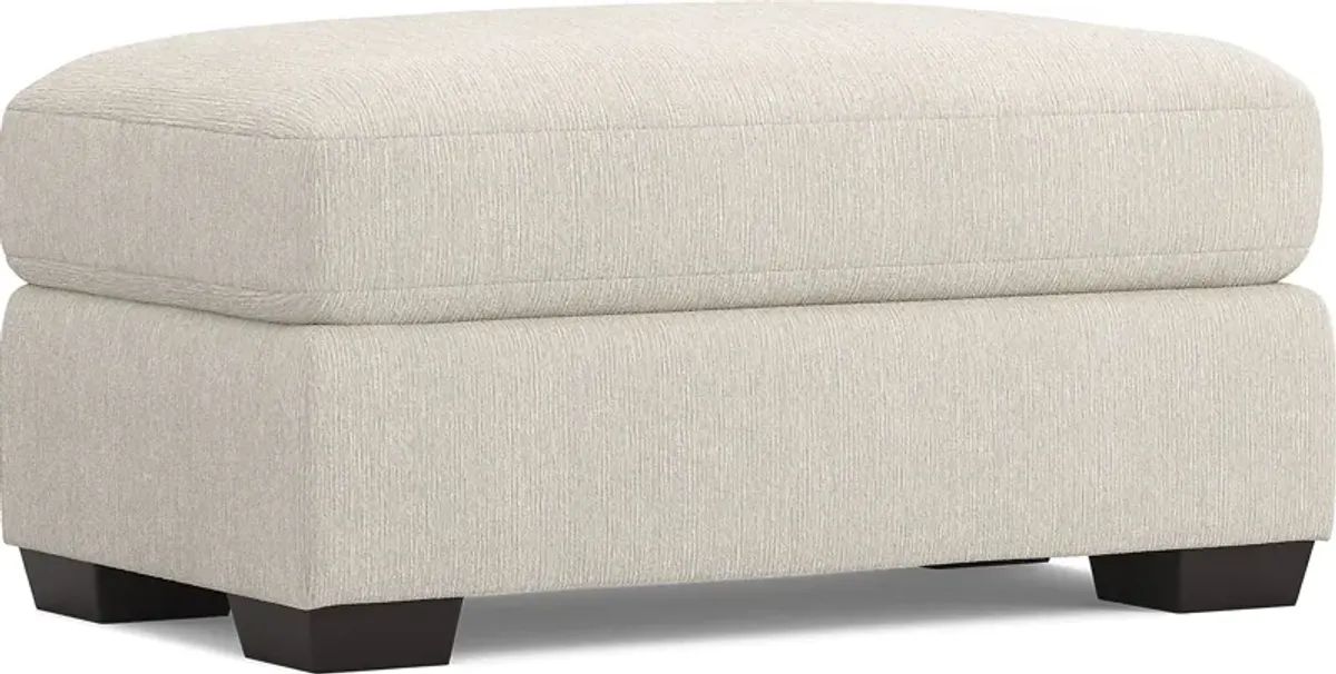 Charlton Street Off-White Ottoman