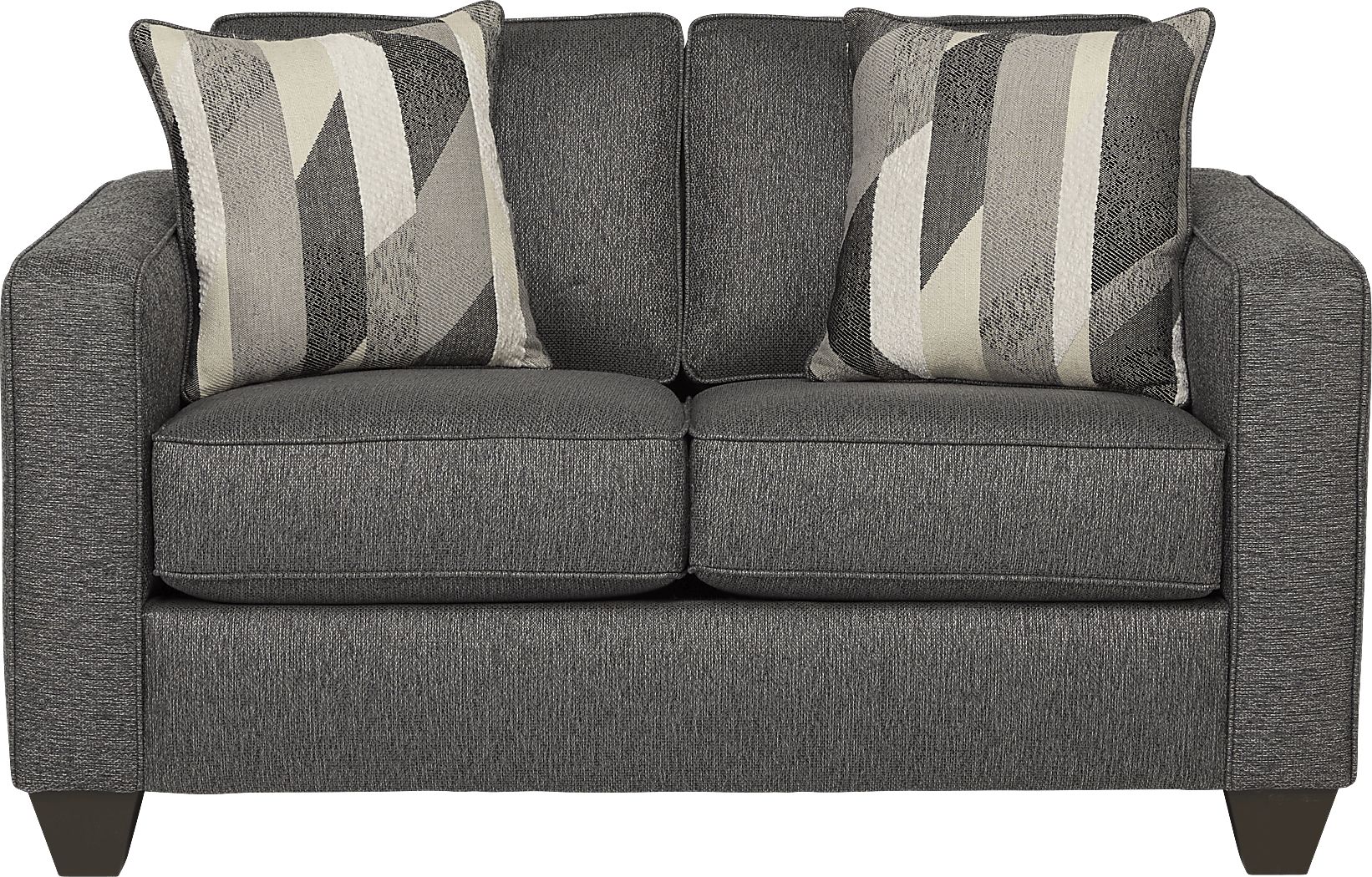 Ridgewater Graphite 7 Pc Living Room with Gel Foam Sleeper Sofa