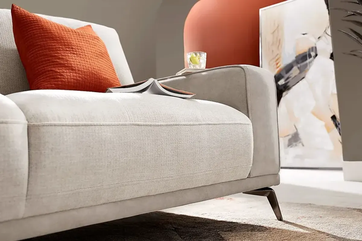 Valencia Light Gray 3 Pc Sectional