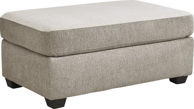 Alcott Gray Ottoman