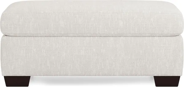 Charlton Park Ivory Ottoman