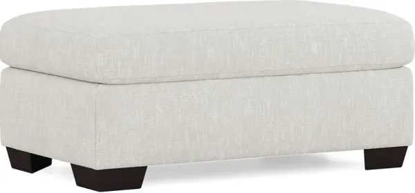 Charlton Park Ivory Ottoman