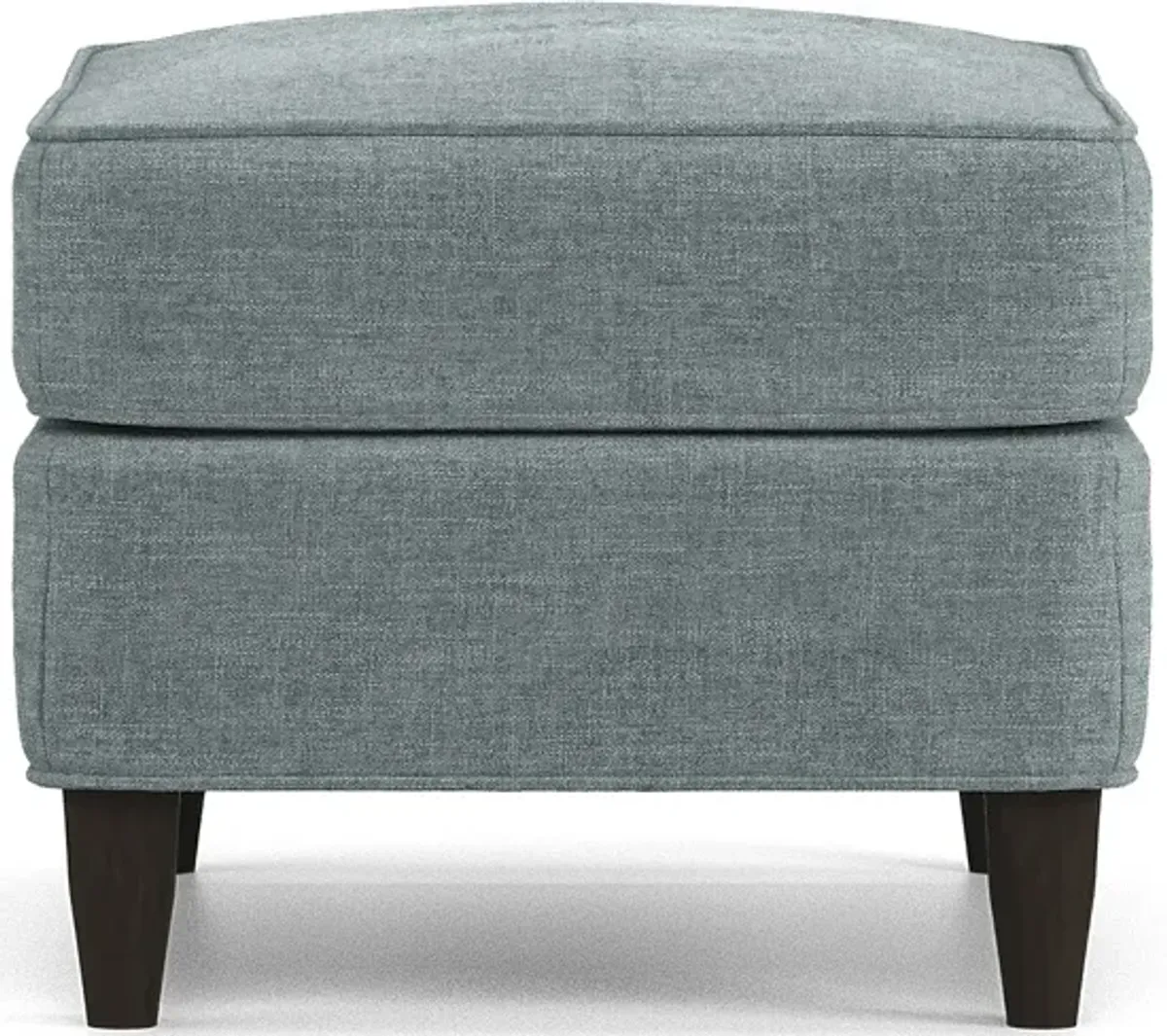 Hanover Teal Chenille Ottoman