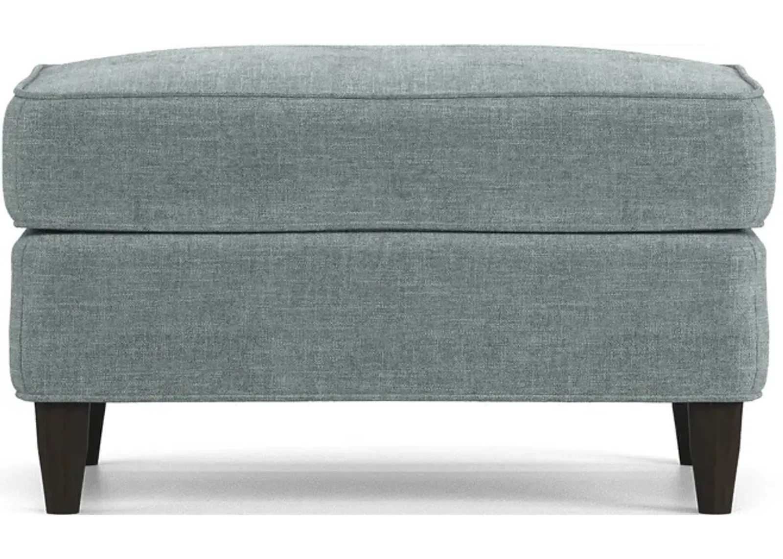 Hanover Teal Chenille Ottoman