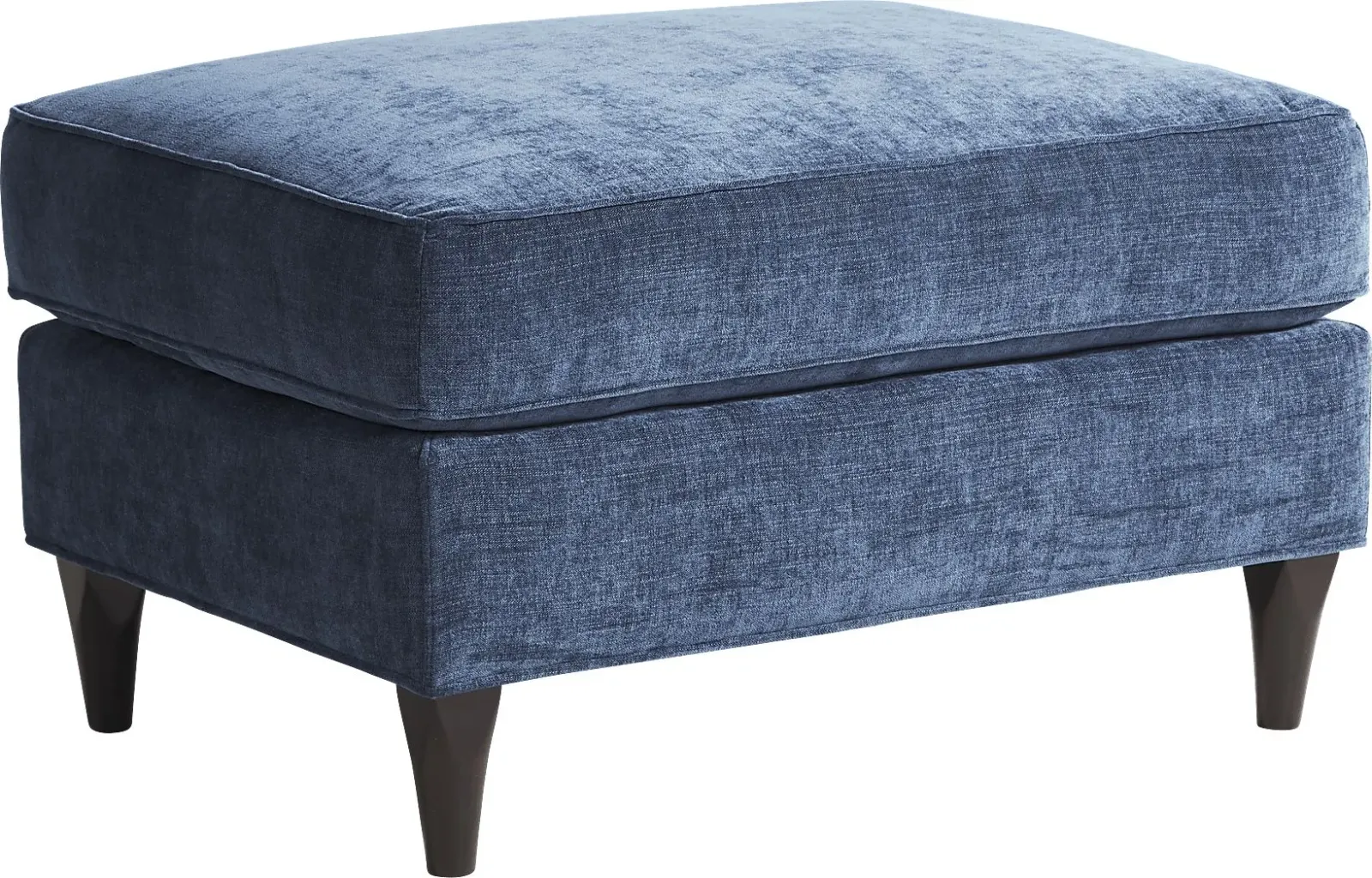 Hanover Indigo Chenille Ottoman