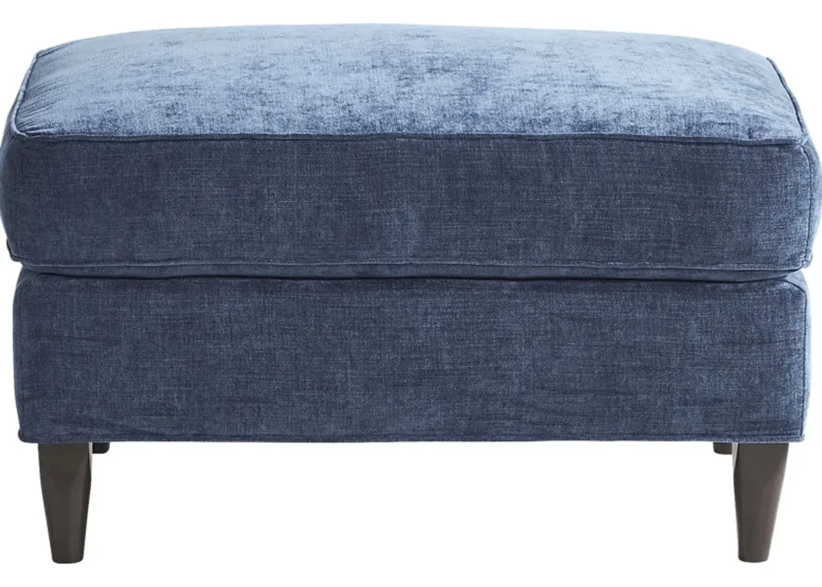 Hanover Indigo Chenille Ottoman