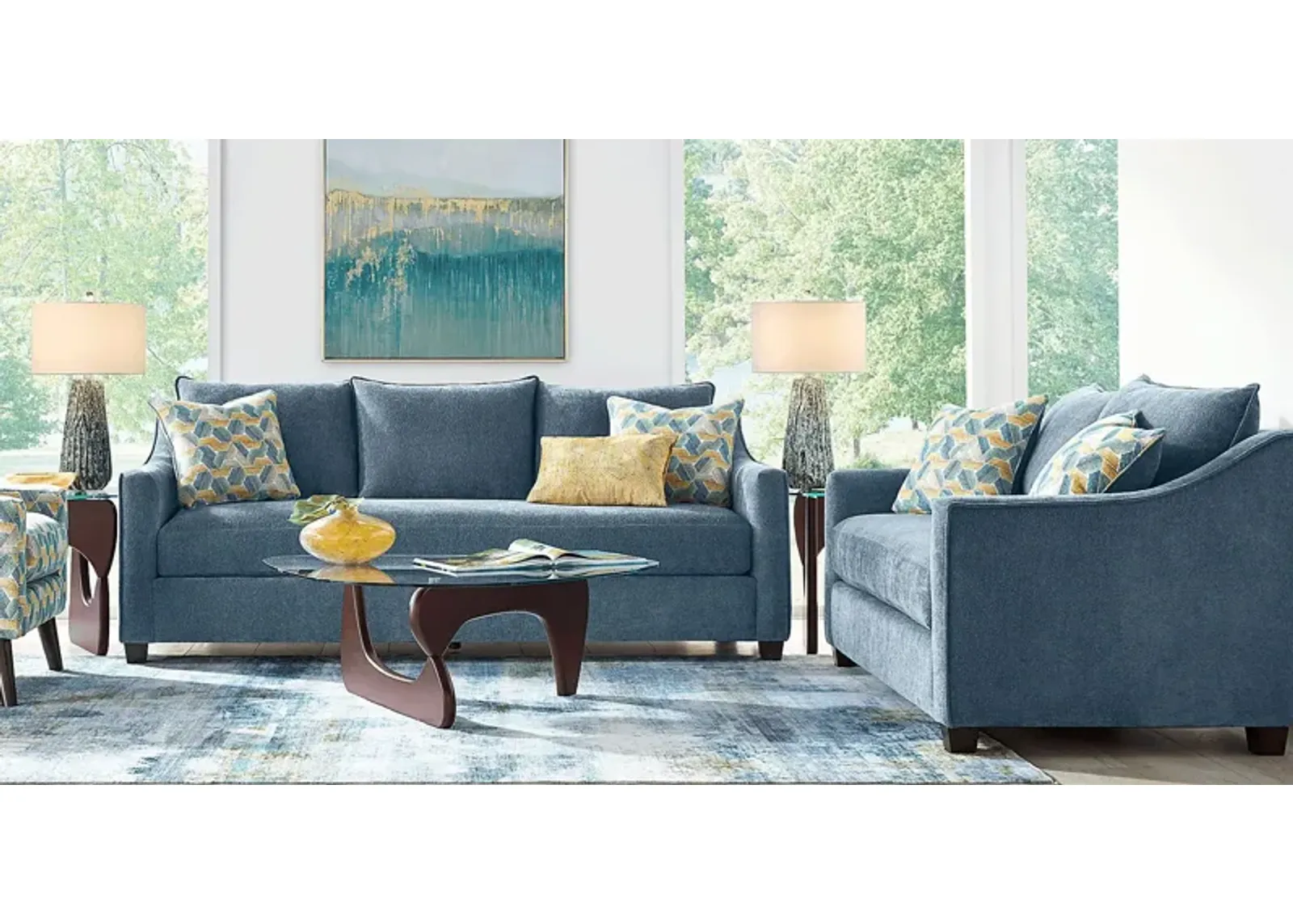 Bloomington Denim 7 Pc Living Room