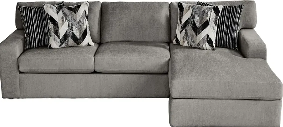 Dekker Park Gray 2 Pc Sectional