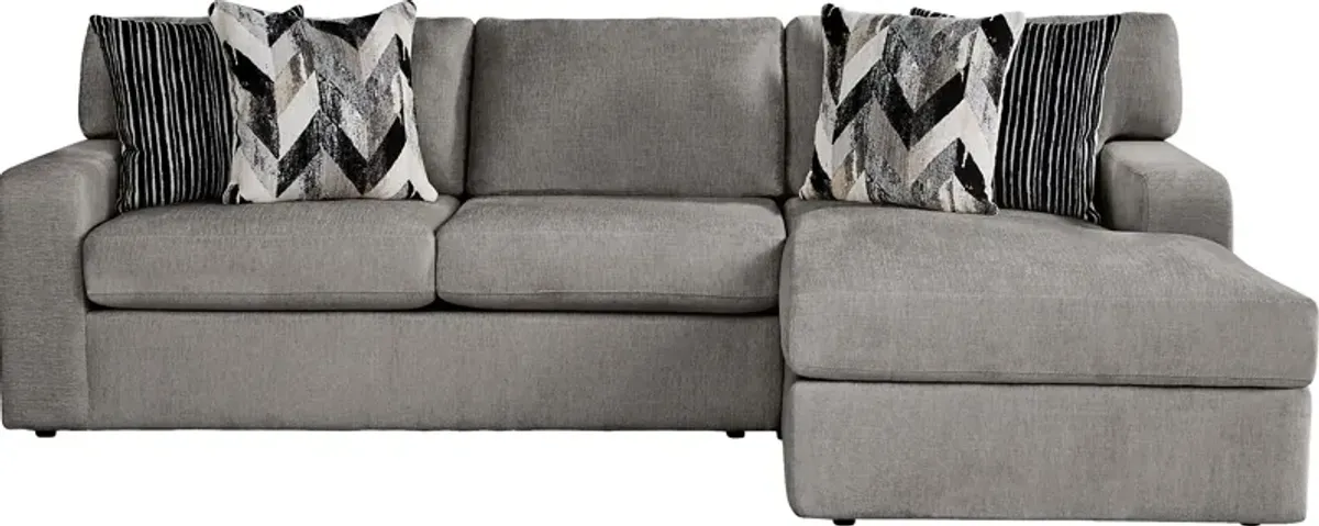 Dekker Park Gray 2 Pc Sectional